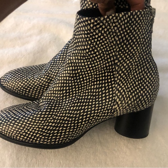 Rag And Bone Animal Print Leather Booties - Picture 1 of 12